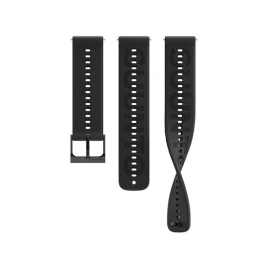 Correa Suunto 22mm Athletic 6 Silicone Strap All Black S/M para reloj deportivo